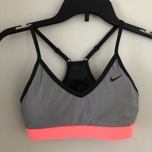 Nike sports bra- like new.  Faint spot